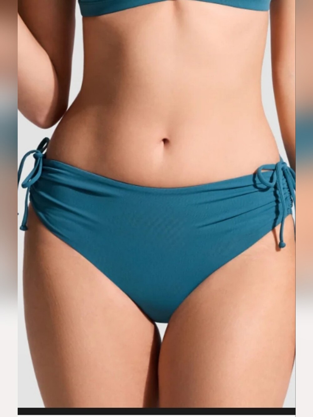Tie-Side Teal Bikini Bottoms - Women Swim